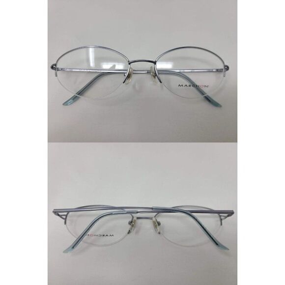 MARCHON M130 455 HALF RIM EYEGLASSES 53 18 135 - Picture 1 of 8